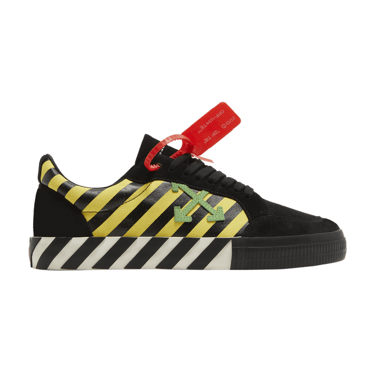 Off-White Vulc Low 'Black Yellow Green' — Black/Yellow/Green