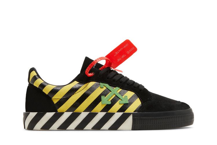 Off-White Vulc Low 'Black Yellow Green' — Black/Yellow/Green