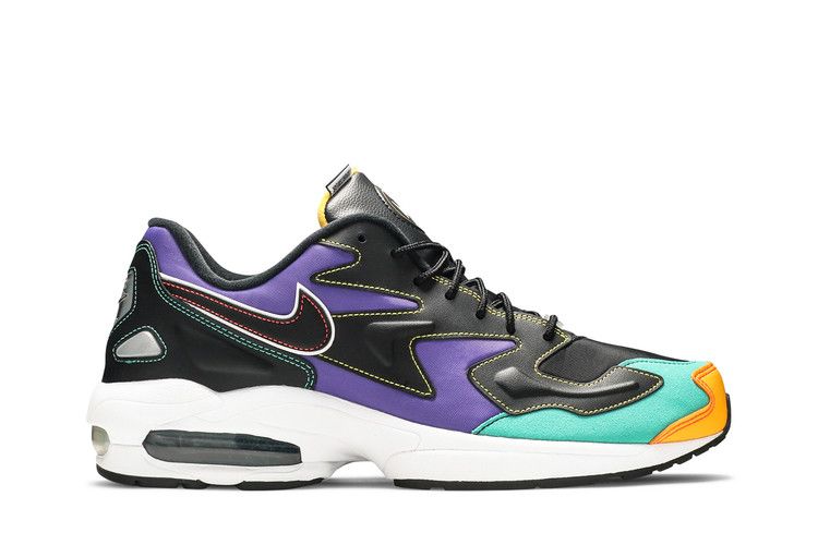 Nike Air Max 2 Light 'Windbreaker' — Black/Flash Crimson-Kinetic Green (2)