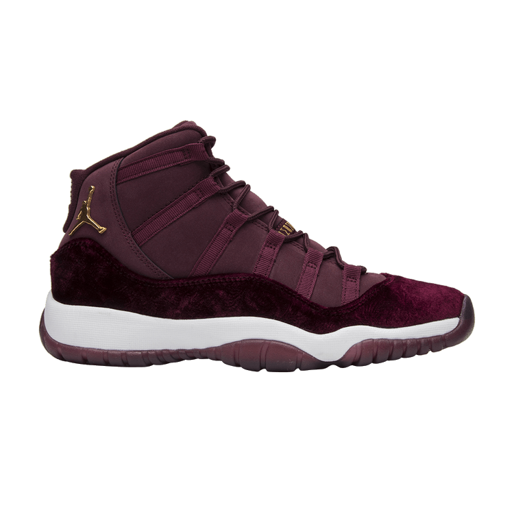 Air Jordan 11 Retro GG Heiress 'Velvet' — Night Maroon/Metallic Gold-Night Maroon