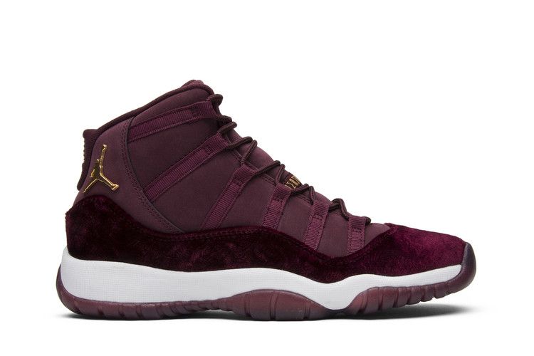 Air Jordan 11 Retro GG Heiress 'Velvet' — Night Maroon/Metallic Gold-Night Maroon