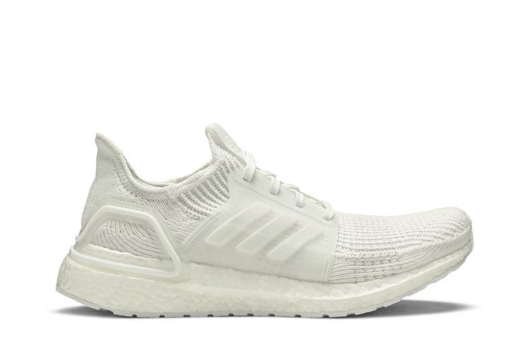 adidas UltraBoost 19 'Triple White' — Footwear White/Footwear White/Core Black