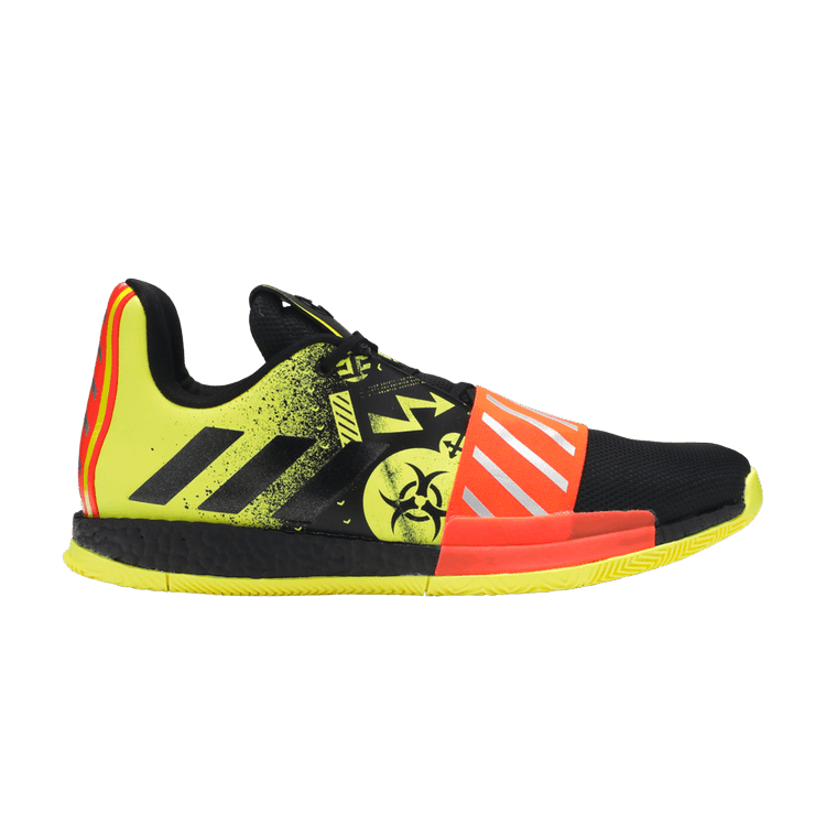 Adidas Harden Vol. 3 'Caution' — Core Black/Yellow/Solar Red