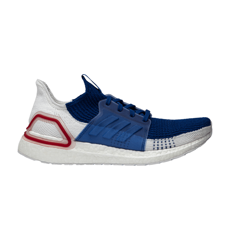 adidas UltraBoost 19 'White Blue' — Footwear White/Footwear White/Grey One