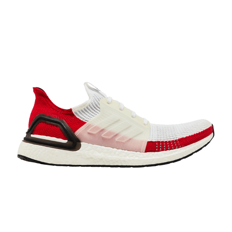 adidas UltraBoost 19 'White Scarlet' — Footwear White/Footwear White/Core Black