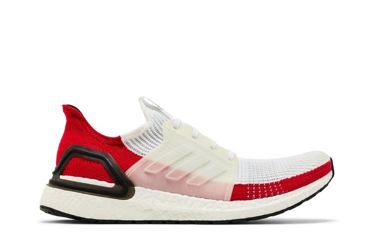 adidas UltraBoost 19 'White Scarlet' — Footwear White/Footwear White/Core Black