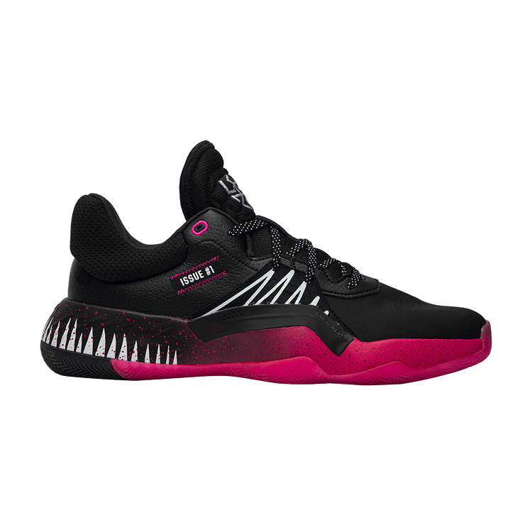 Adidas D.O.N. Issue #1 'Symbiote Spider-Man' — Core Black/Shock Pink/Cloud White