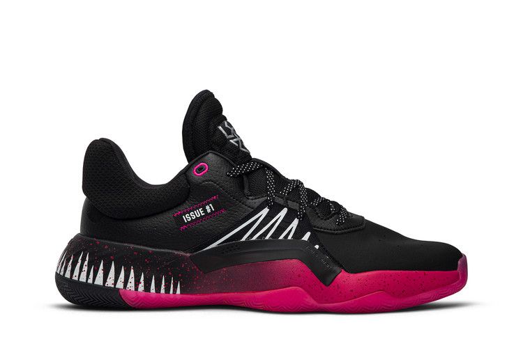 Adidas D.O.N. Issue #1 'Symbiote Spider-Man' — Core Black/Shock Pink/Cloud White
