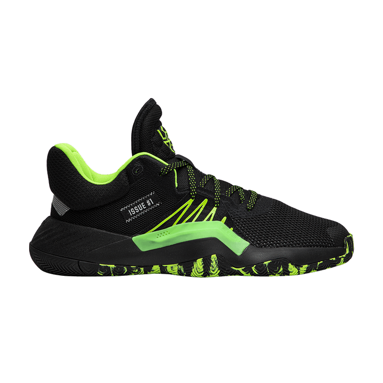 Marvel x adidas D.O.N. Issue #1 'Stealth Spider-Man' — Core Black/Team Solar Green/Silver Metallic