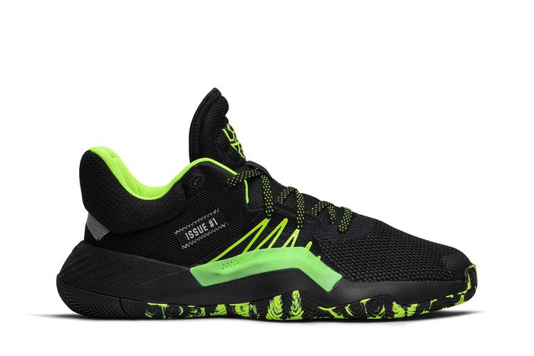 Marvel x adidas D.O.N. Issue #1 'Stealth Spider-Man' — Core Black/Team Solar Green/Silver Metallic