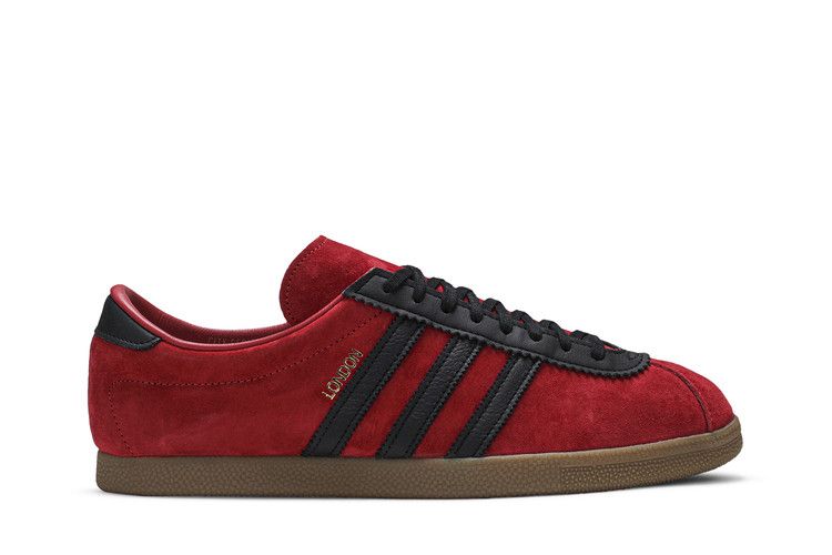Adidas London 'Scarlet Black' — Scarlet/Core Black/Gold Metallic