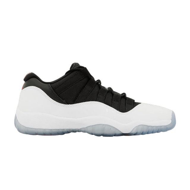 Air Jordan 11 Retro Low GS 'Tuxedo' — White/Black-True Red