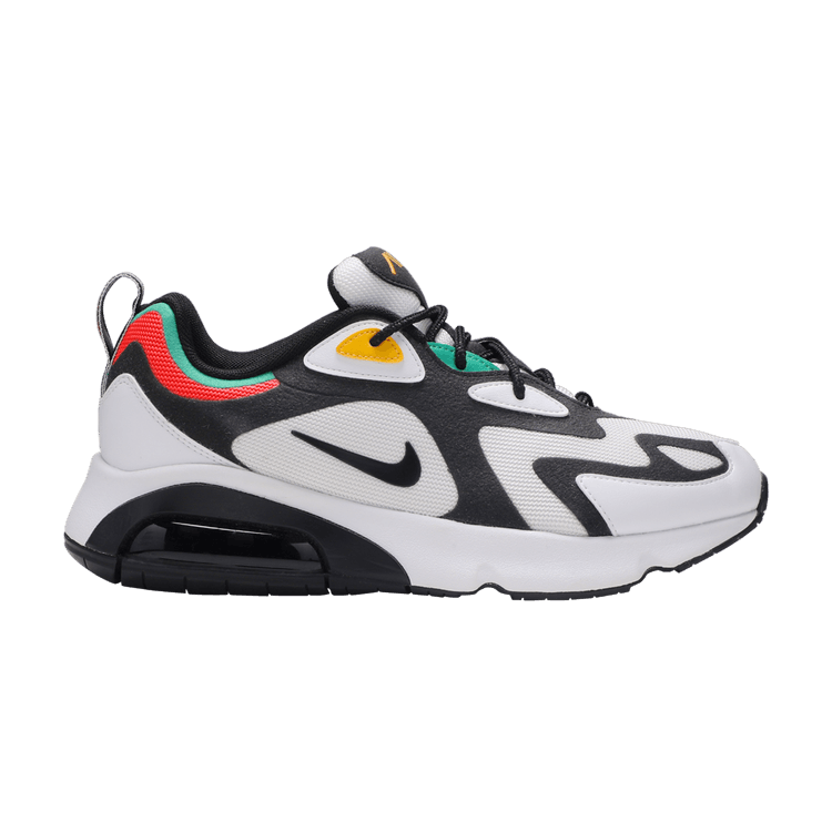 Nike Air Max 200 'Rasta' — White/Black-Bright Crimson