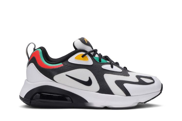 Nike Air Max 200 'Rasta' — White/Black-Bright Crimson