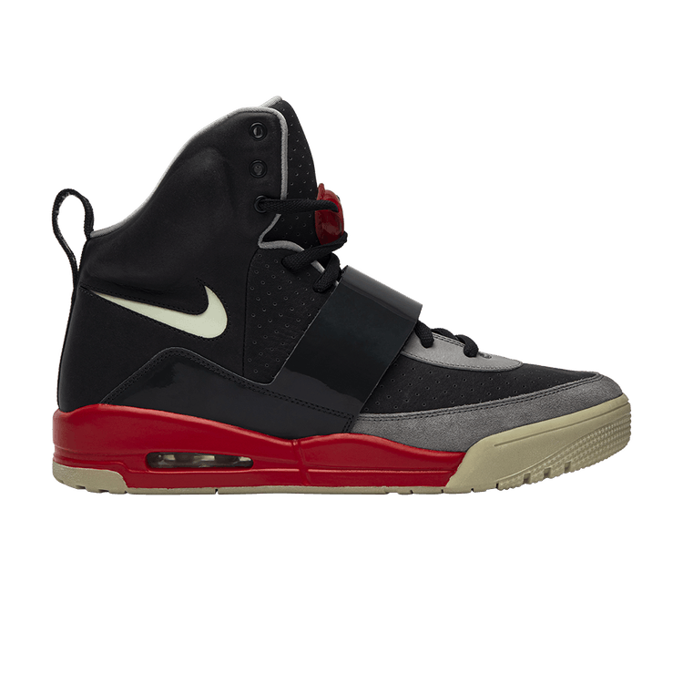 Nike Air Yeezy 'Glow In The Dark Tour' Sample — Zen Grey/Neon-Challenge Red