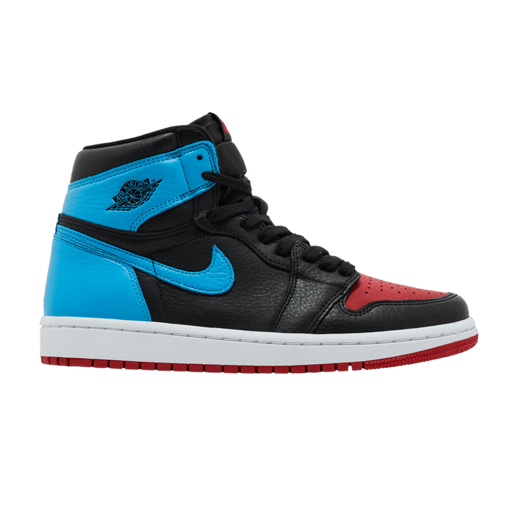 Wmns Air Jordan 1 High OG 'NC to Chi' — Black/Dark Powder Blue/Gym Red