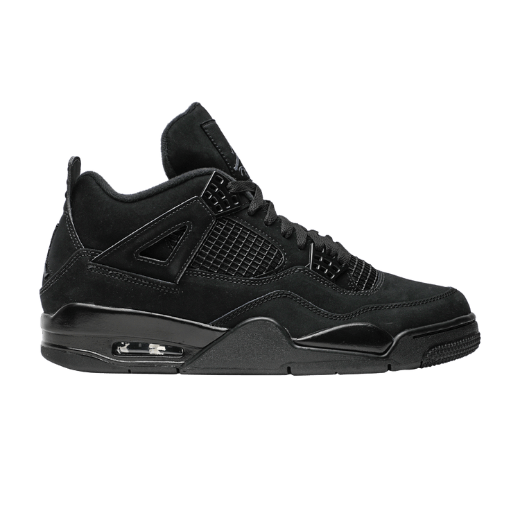 Air Jordan 4 Retro 'Black Cat' 2020 — Black/Black/Light Graphite