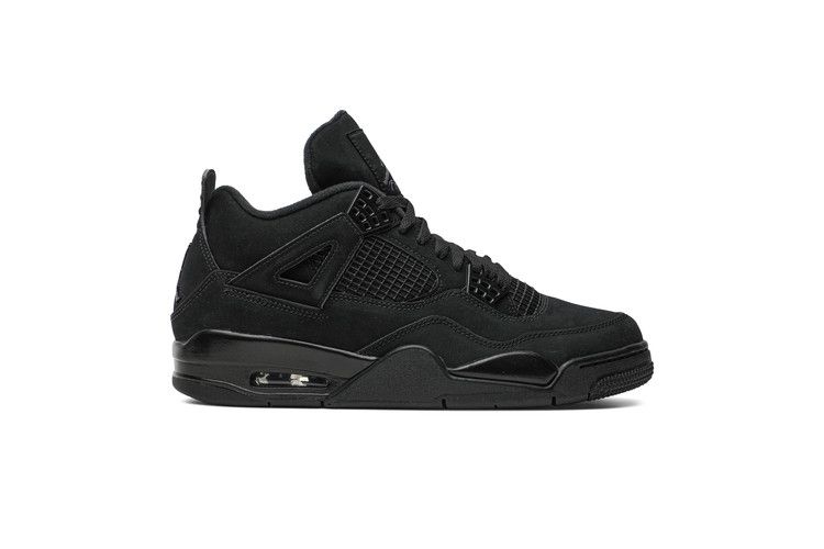 Air Jordan 4 Retro 'Black Cat' 2020 — Black/Black/Light Graphite