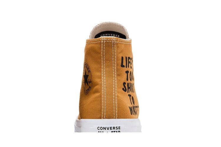 Converse Chuck Taylor All Star Hi Renew 'Life's Too Short To Waste' — Brown