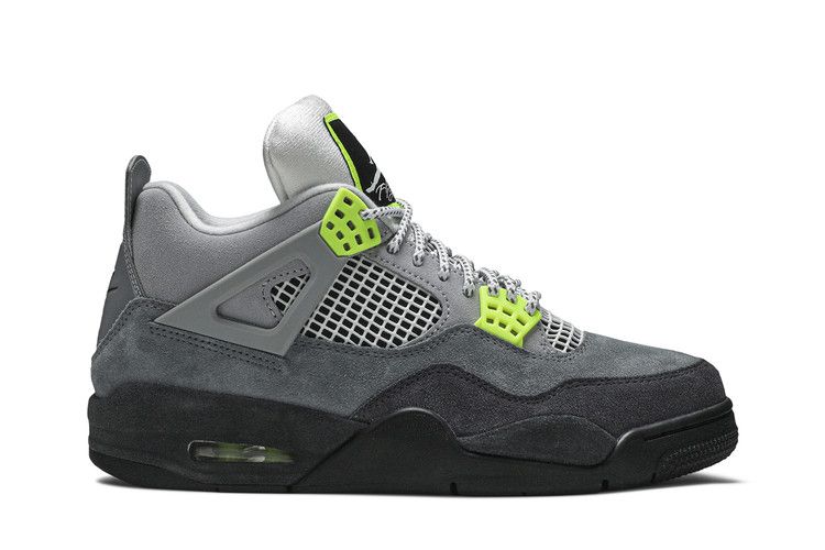 Air Jordan 4 Retro SE 'Neon 95' — Cool Grey/Volt/Wolf Grey/Anthracite