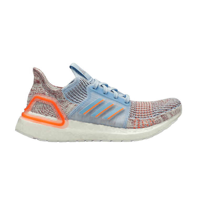 Adidas Wmns UltraBoost 19 'Coral Glow Blue' — Glow Blue/Hi Res Coral/Active Maroon