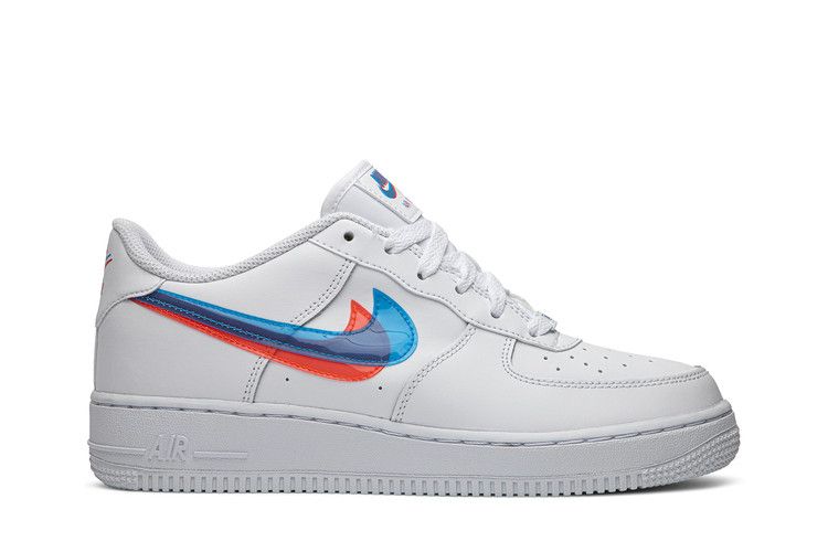 Nike Air Force 1 LV8 KSA GS '3D Glasses' — White/Blue Hero/Bright Crimson (2)