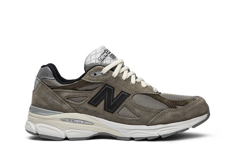 JJJJound x New Balance 990v3  Made In USA 'Urban Grey' — Dark Green/Urban Grey