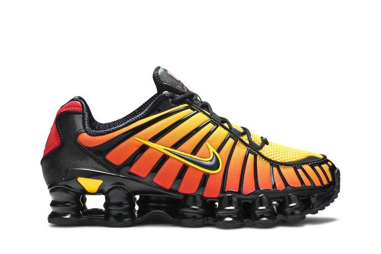 Nike Shox TL 'Sunrise Gradient' — Black/Black/Amarillo/University Red (2)