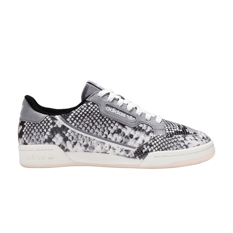 Adidas Continential 80 'Grey Snakeskin' — Grey Two/Off White/Linen
