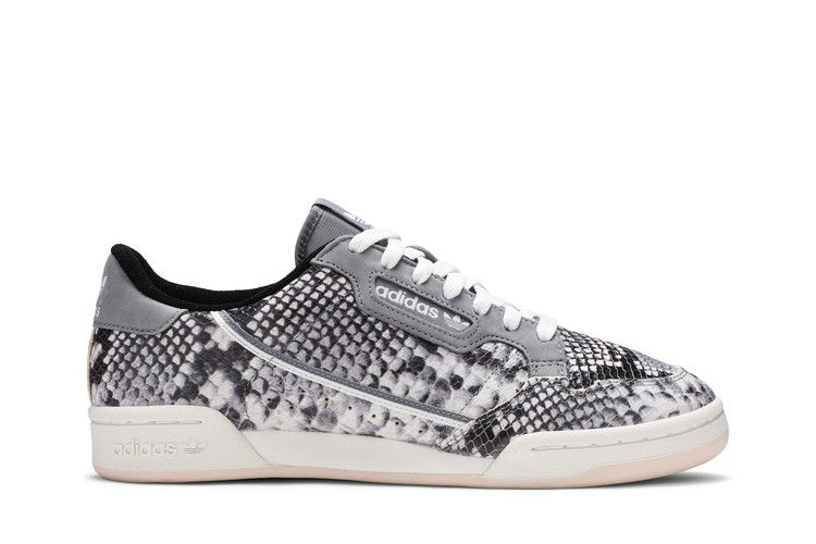 Adidas Continential 80 'Grey Snakeskin' — Grey Two/Off White/Linen