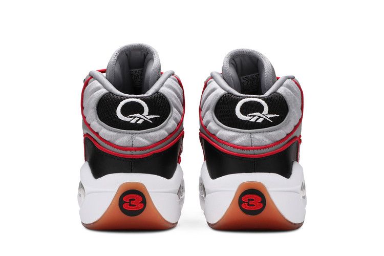 Reebok Question Mid 'Practice' — Tin Grey/Black-White-Scarlet-Gum