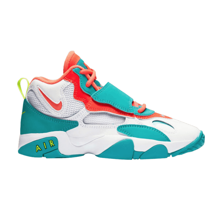 Nike Air Max Speed Turf GS 'Miami Dolphins' — White/Bright Mango/Total Crimson