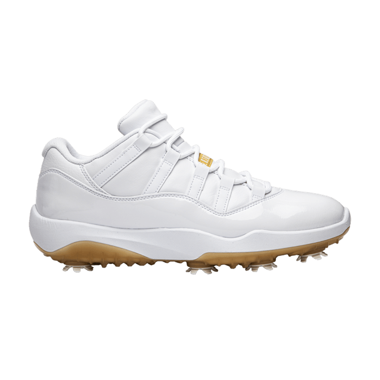 Air Jordan 11 Low Golf 'Metallic Gold' — White/Metallic Gold