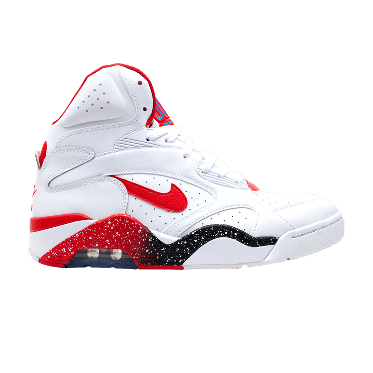 Nike Air Force 180 Mid 'White Hyper Red' — White/Hyper Red-Photo Blue
