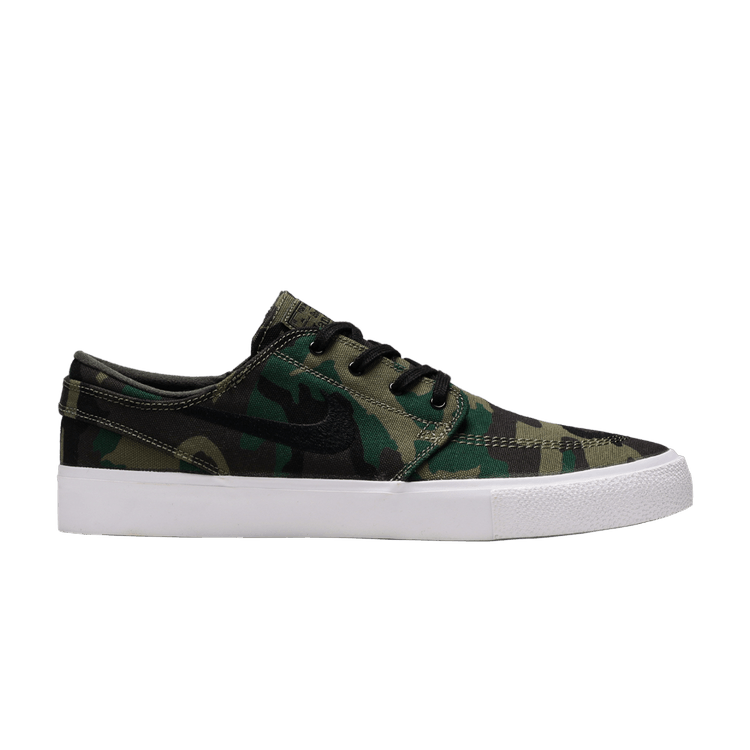 Nike Zoom Janoski Canvas Premium SB 'Camo' — Iguana/Black/Sequoia/Gum Light Brown
