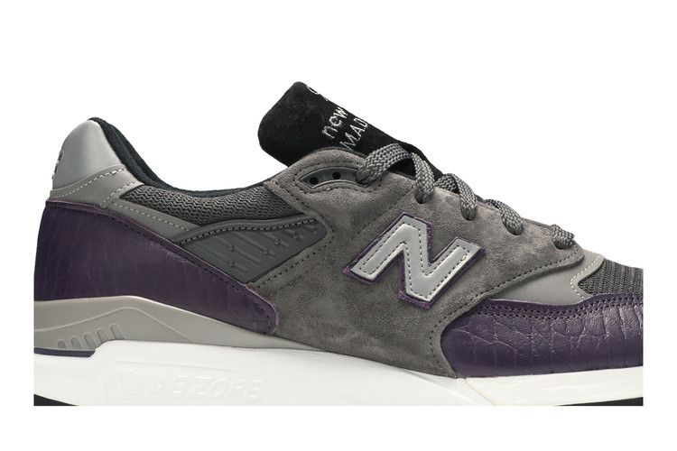 New Balance 998 Made in the USA 'Purple Croc' — Dark Purple/Charcoal/Black