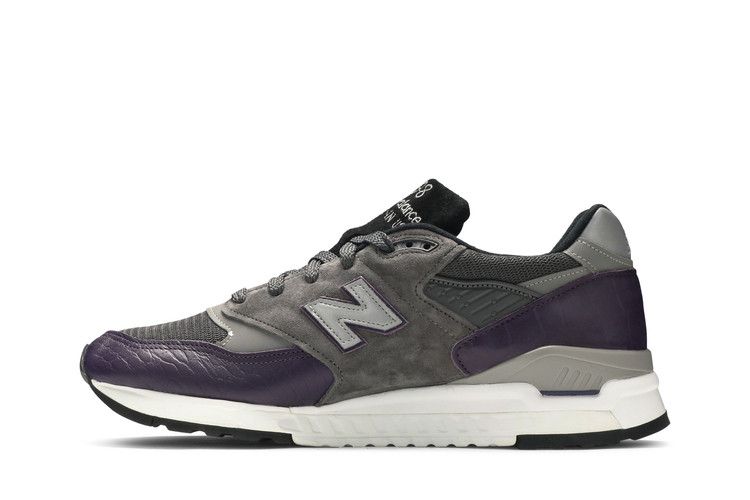 New Balance 998 Made in the USA 'Purple Croc' — Dark Purple/Charcoal/Black