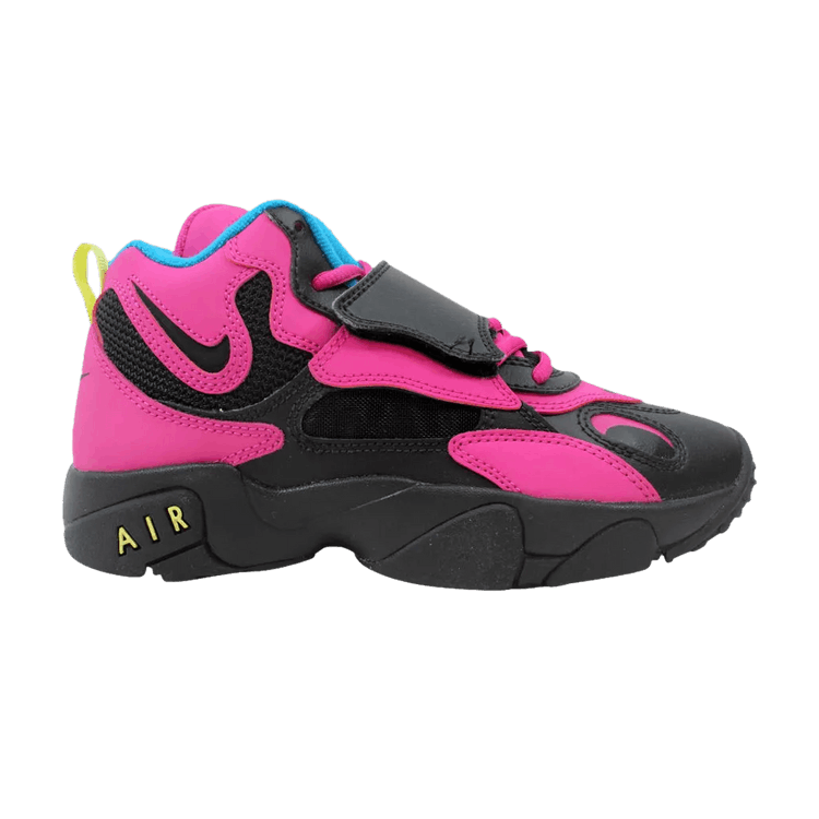 Nike Air Speed Turf GS 'Black Fusion Pink' — Black/Black-Fusion Pink-Turquoise