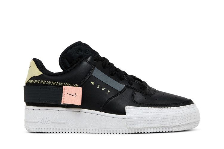 Nike Air Force 1 Type GS 'Black Zinnia' — Black/Anthracite/Zinnia (2)