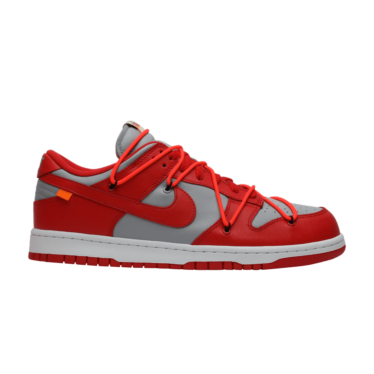 Off-White x Nike Dunk Low 'University Red' — University Red/University Red/Wolf Grey