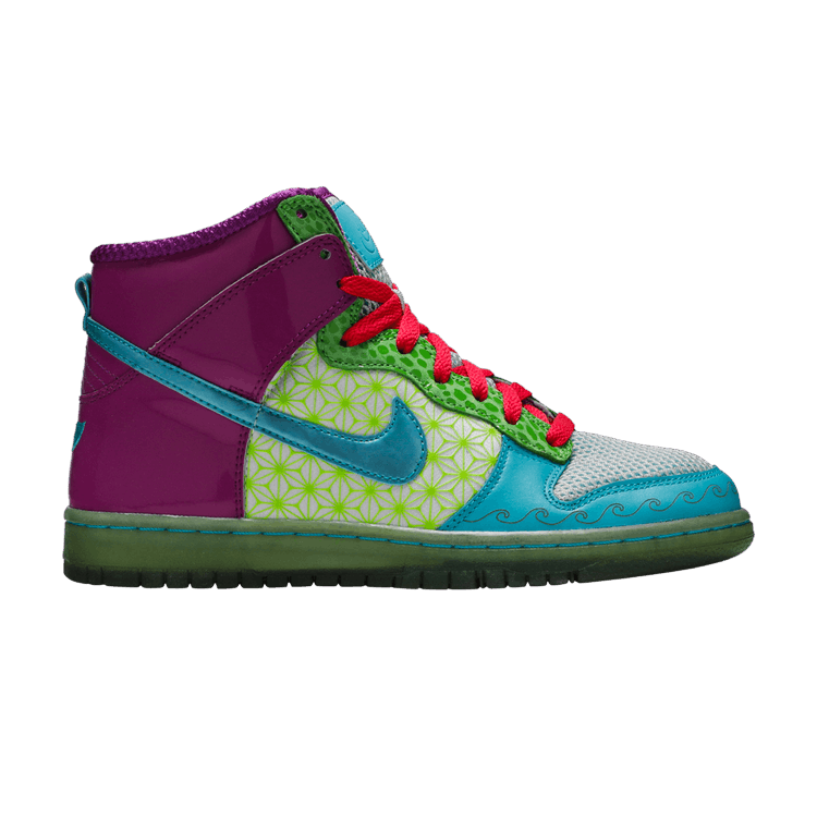 Nike Wmns Dunk High Skinny 'Doernbecher' — Magenta/Turquoise Blue/Action Green