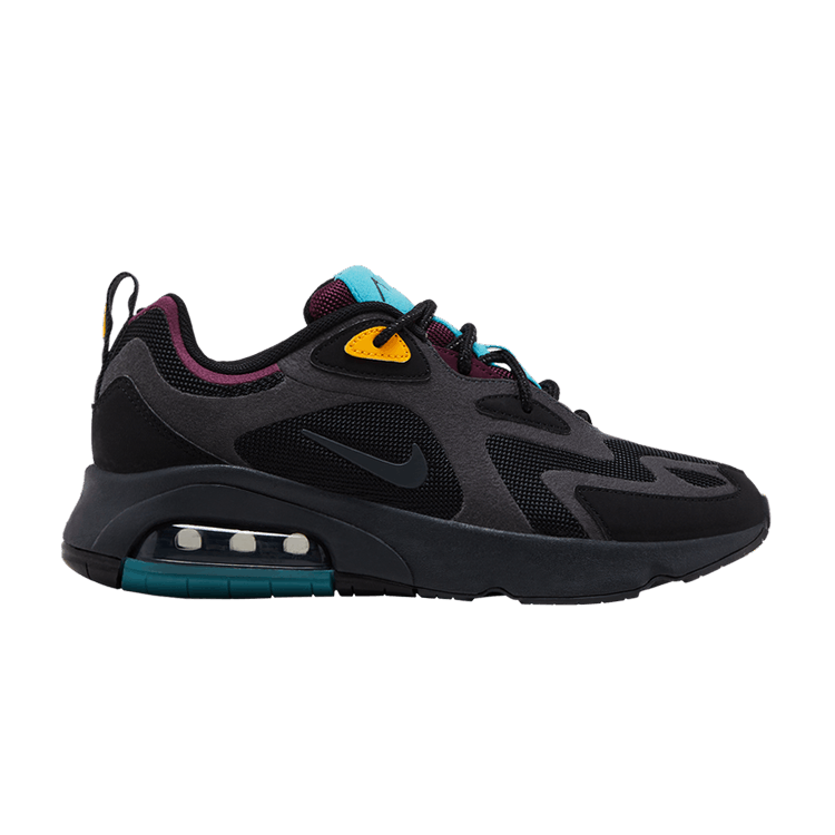 Nike Wmns Air Max 200 'Bordeaux' — Black/Anthracite/Bordeaux/University Gold/Teal Nebula