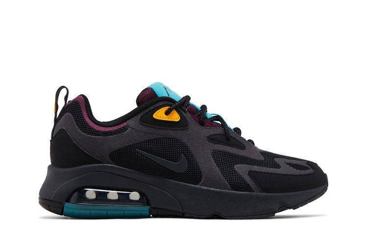Nike Wmns Air Max 200 'Bordeaux' — Black/Anthracite/Bordeaux/University Gold/Teal Nebula