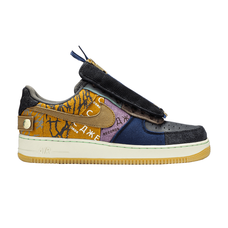 Travis Scott x Nike Air Force 1 Low 'Cactus Jack' — Multi-Color/Muted Bronze/Fossil