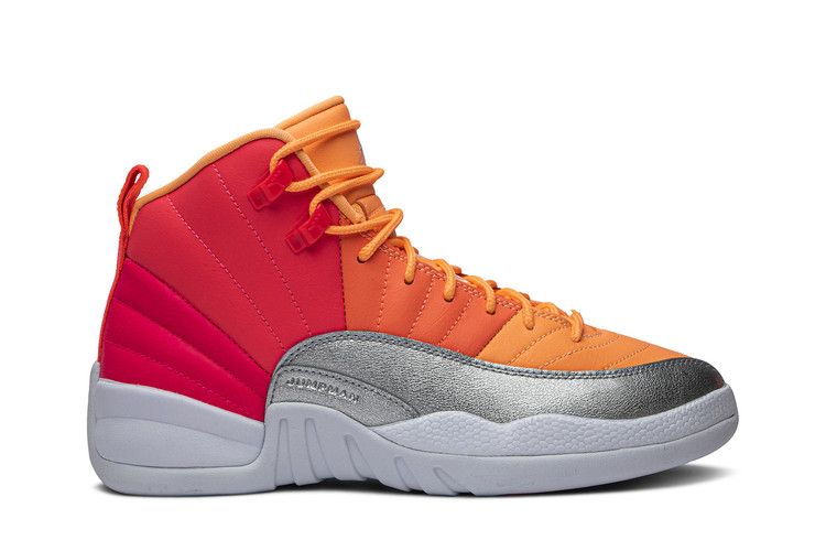 Air Jordan 12 Retro GS 'Sunrise' — Racer Pink/Hot Punch/Bright Mango/White