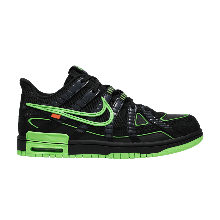 Off-White x Nike Air Rubber Dunk 'Green Strike' — Black/White/Green Strike