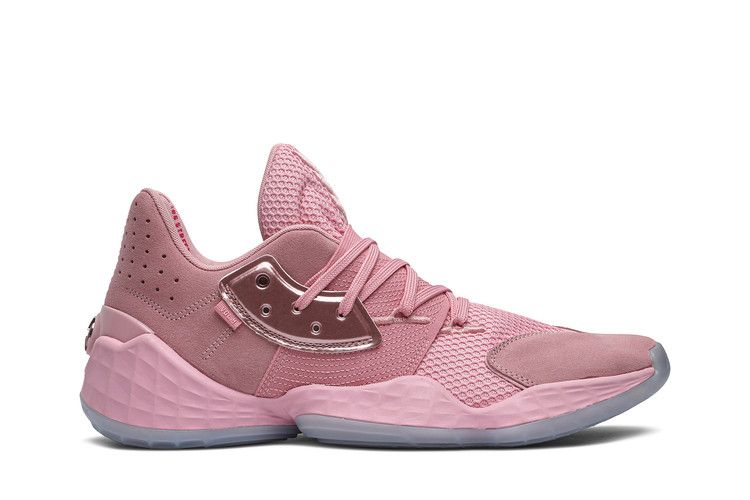 Adidas Harden Vol. 4 'Pink Lemonade' — Light Pink/Glow Blue/Gold Metallic