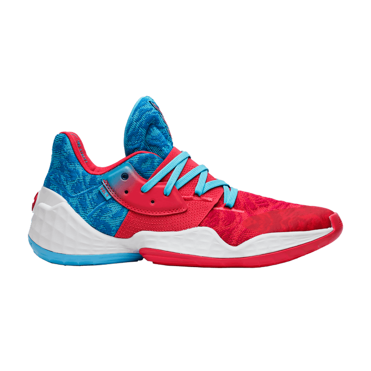 adidas Harden Vol. 4 'Candy Paint' — Bright Cyan/Real Pink/Cloud White