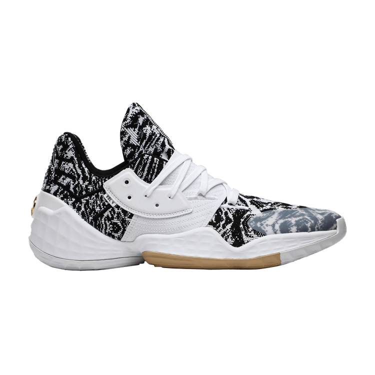Adidas Harden Vol. 4 'Cookies and Cream' — Cloud White/Core Black/Pale Nude