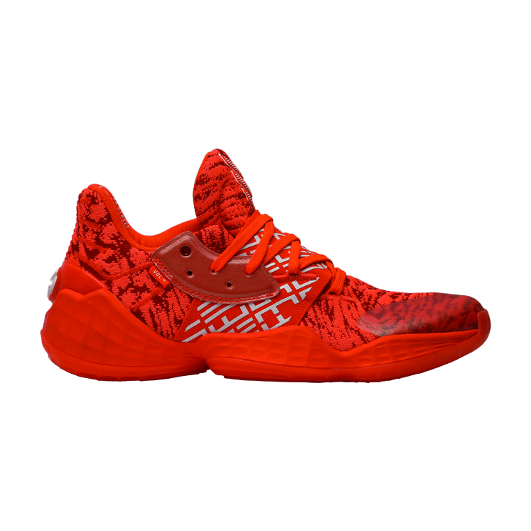 Adidas Harden Vol. 4 'Solar Red' — Scarlet/Cloud White/Solar Red